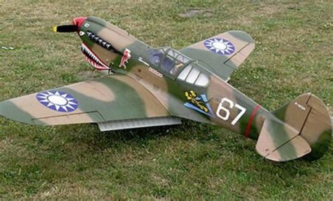 Curtiss P 40 Warhawk Wingspan Guillows 501 Balsa Wood Model Airplane