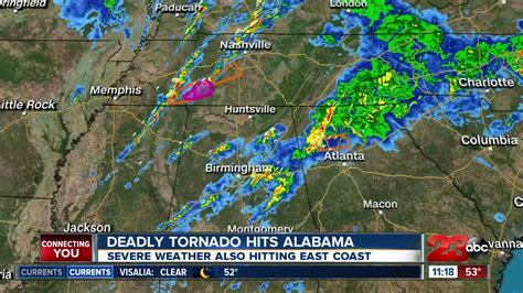 Deadly Tornado Hits Alabama Severe Weather Also Hitting East Coast