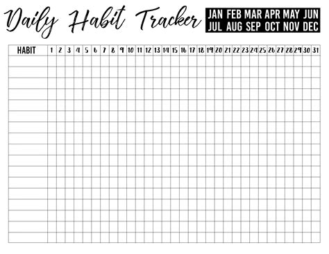 www.sarahhalstead.com download daily-habit-tracker ?wpdmdl=54625 | Daily habit tracker, Habit 