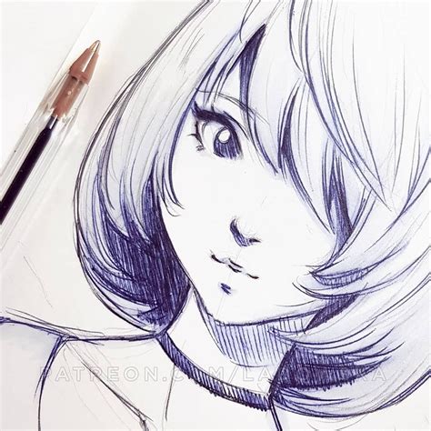 Anime Pen Drawing