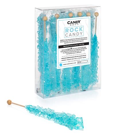 Buy Candy Envy Light Blue Rock Candy Crystal Sticks Cotton Candy