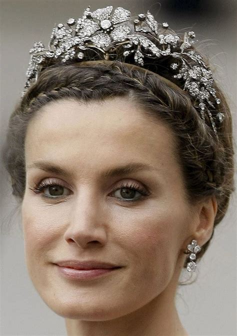 Letizia In The Floral Tiara Of Spain Royal Crown Jewels Royal Crowns