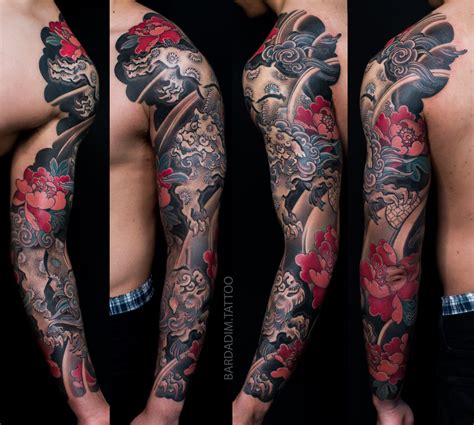 Japanese Tattoo Meaning Shishi Lion Bardadim Tattoo Nyc Tattoos For Guys Sleeve Tattoos