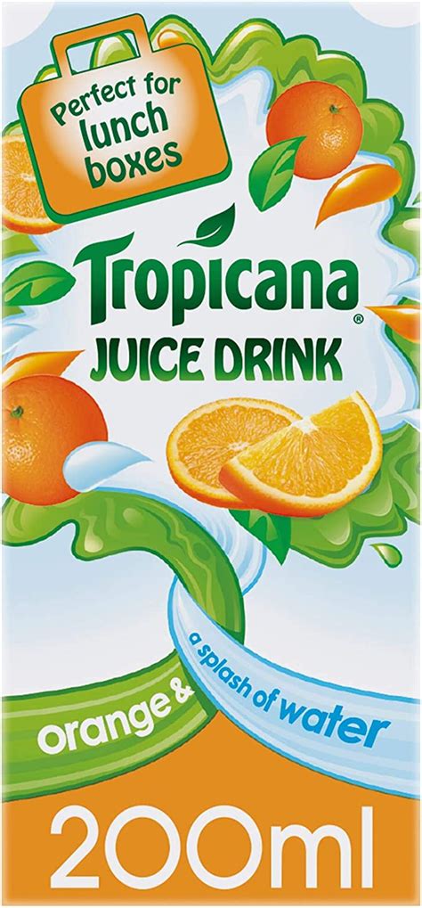 Tropicana Orange Fruit Juice Cartons 24x200ml Uk Grocery