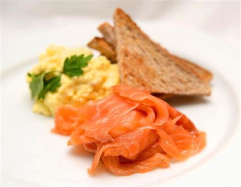 Breakfast Smoked Salmon And Scrambled Egg Picture Of The