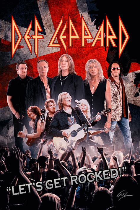 Def Leppard ‘let’s Get Rocked’ Tour Poster Def Leppard Poster Def Leppard Def Leppard Quotes
