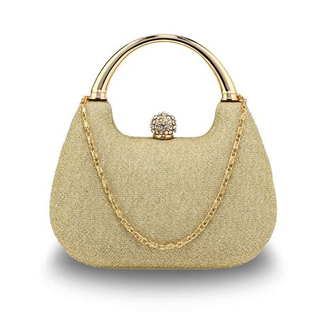 Wholesale Gold Rhinestone Evening Wedding Clutch Bag Agc00367
