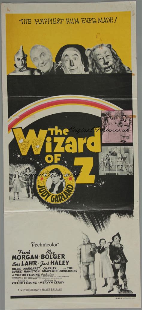 The Wizard Of Oz Original Vintage Film Poster Original Poster