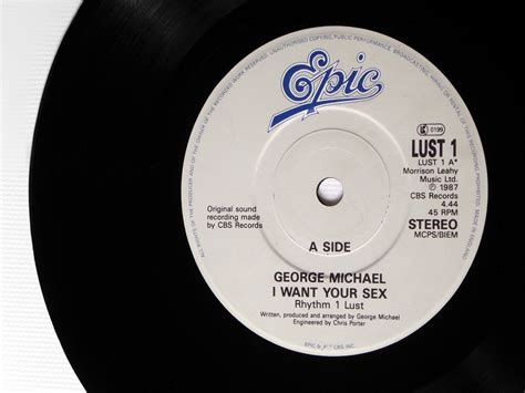 George Michael I Want Your Sex Framed 7 Vinyl Record