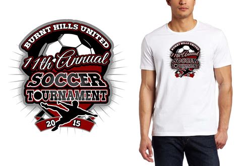 Best T Shirt Vector Logo Design For 2015 Burnt Hills United 11th Annual