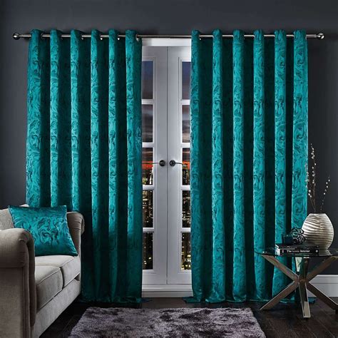 Famous Teal Living Room Curtains Insight