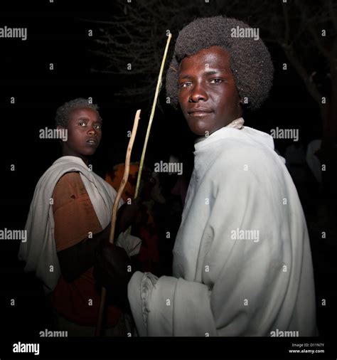 Karrayyu Tribe Man With Gunfura Hairstyle During Gadaaa Ceremony