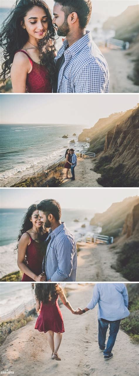 el matador beach engagement session venisa and naveen wedding photography los angeles couples