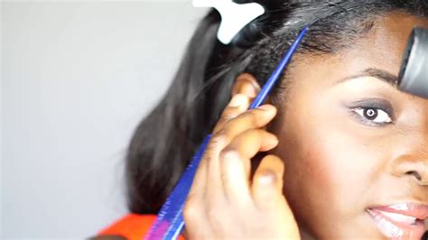 How To Lay Your Natural Hair Edges Easy Youtube