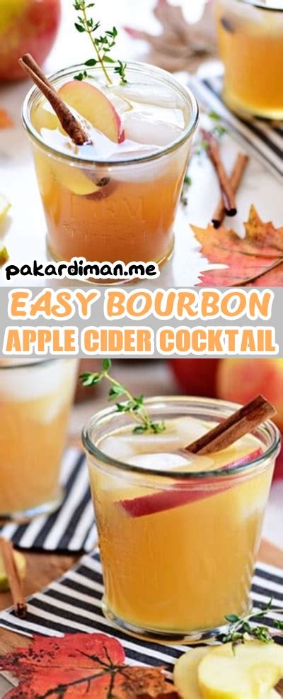 Easy Bourbon Apple Cider Cocktail Ffff