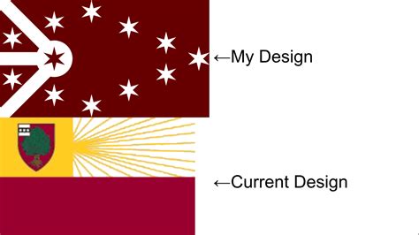 The Flag Of My Hometown Vs My Design For It R Vexillology