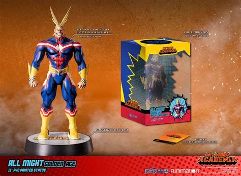 F4f My Hero Academia All Might Golden Age Pvc Statue Zooz