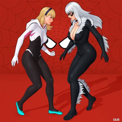 Spider Gwen And Black Cat Hazelkruwnash