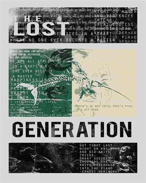 Lost Generation Writers Painting By Pop Culture Prophet