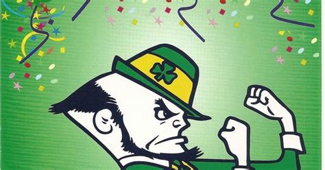 Notre Dame Fighting Irish Happy Birthday Greeting Card Birthday