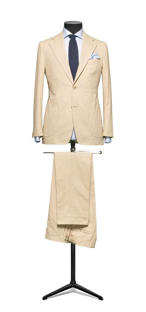 Men's wedding suits at suit direct. Beige cotton suit from our Louis Copeland collection ...