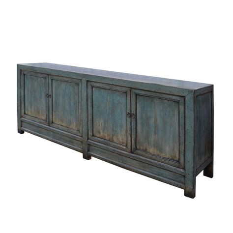 Check spelling or type a new query. Chinese Distressed Teal Blue Lacquer Tall Long Tv Console ...