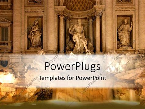 Powerpoint Template Roman Statues Depicting Historical And