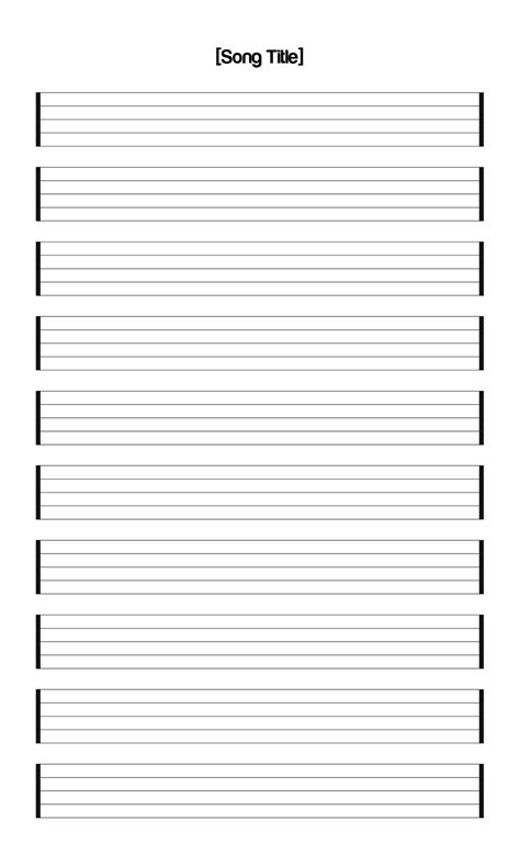 10 Best Free Printable Staff Paper Blank Sheet Music Pdf For Free At