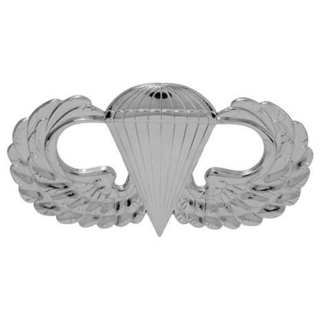 Us Military Parachutist Badge Full Metal Auto Emblem With Adhesive