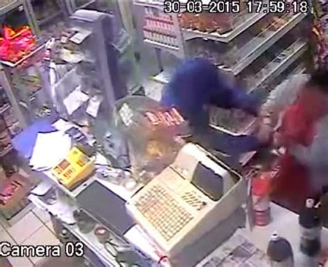 Woman Grabs Knife Wielding Robber And Drags Him Out Of Shop Uk News Uk