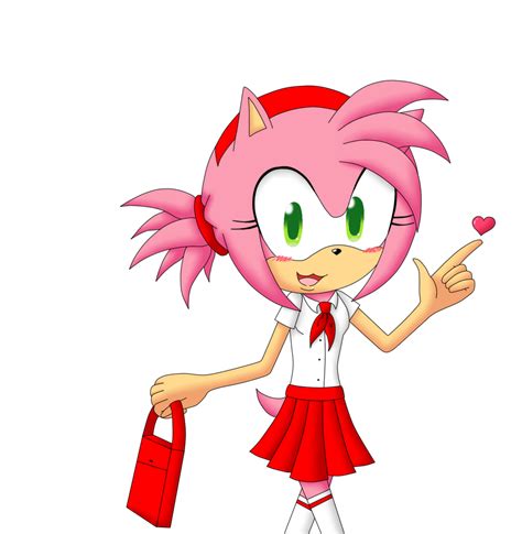 School Girl Amy Digitaly Colored By Animecat33 On Deviantart