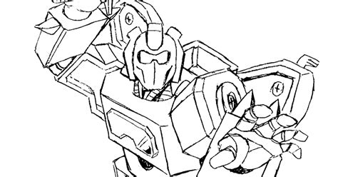 Sketsa Gambar Mewarnai Hitam Putih Robot Transformers Terbaru