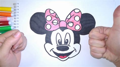 How To Draw A Minnie Mouse ☺best Kids Art☺ Youtube