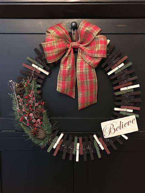 Creative Pinning By Nadine Clothes Pin Wreath Craft Show Ideas Crafts