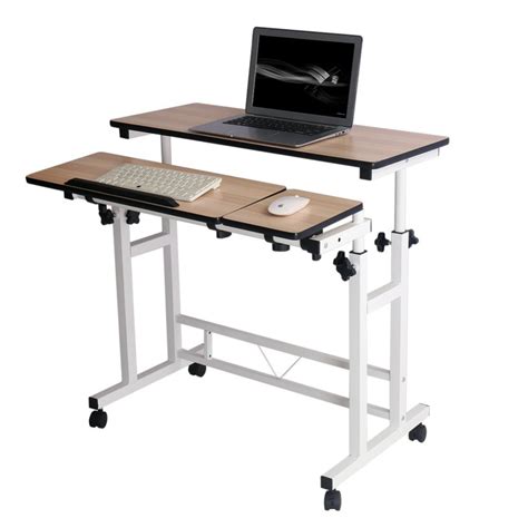 60% off rolling computer desk / tables. Amazon.com: Adjustable Rolling Computer Laptop Desk Table ...