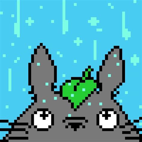 Totoro Pixel Art By Dev25089 On Deviantart