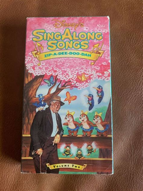 Disney S Sing Along Songs Zip A Dee Doo Dah Vhs Volume Two