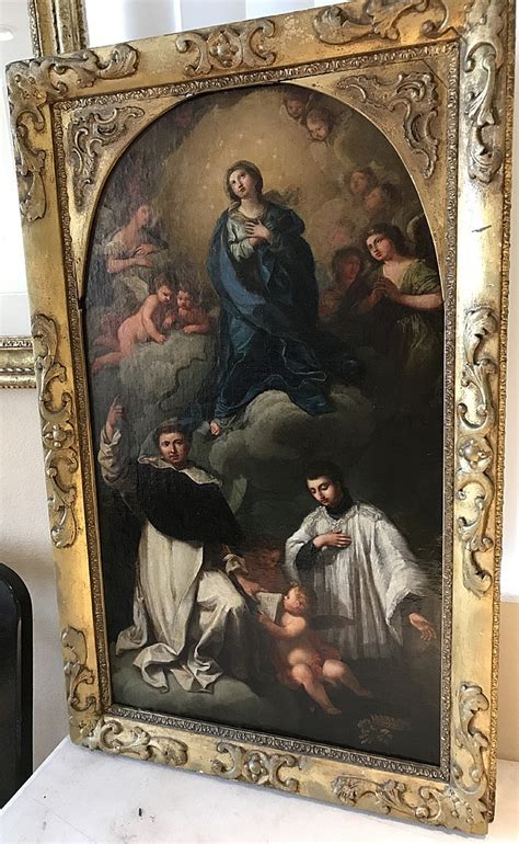 17th Century Italian Old Master Painting The Ascension 28 X