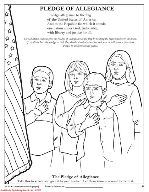 Point to each word as you read it. In the New Tea Party Coloring Book, a Page About the Pledge of Allegiance… | Hemant Mehta ...