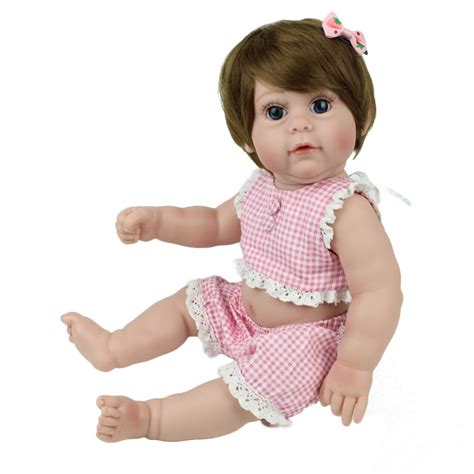 40cm Full Body Silicone Waterproof Toys Newborn Lifelike Dolls Reborn
