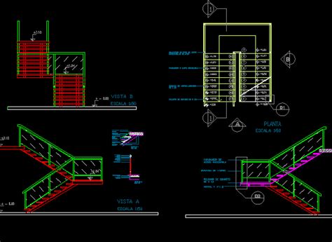 Basic Staircase Dwg Section For Autocad Designs Cad