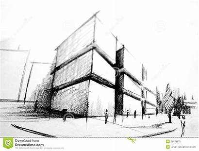 Sketch Architecture Building Sketches Drawing Royalty Architectural