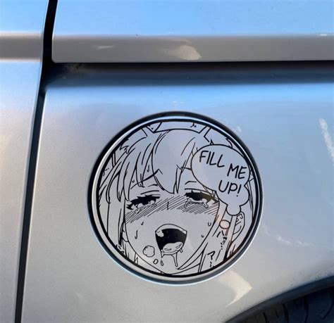 Fill Me Up Anime Girl Decal Etsy