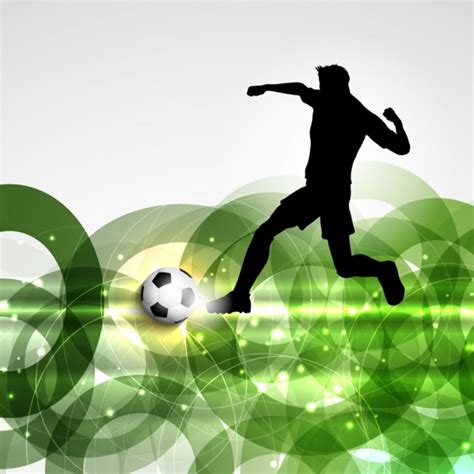 Free Vector Football Player On A Abstract Background