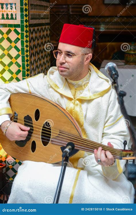 Moroccan Singer Playing The Oud Editorial Stock Photo Image Of