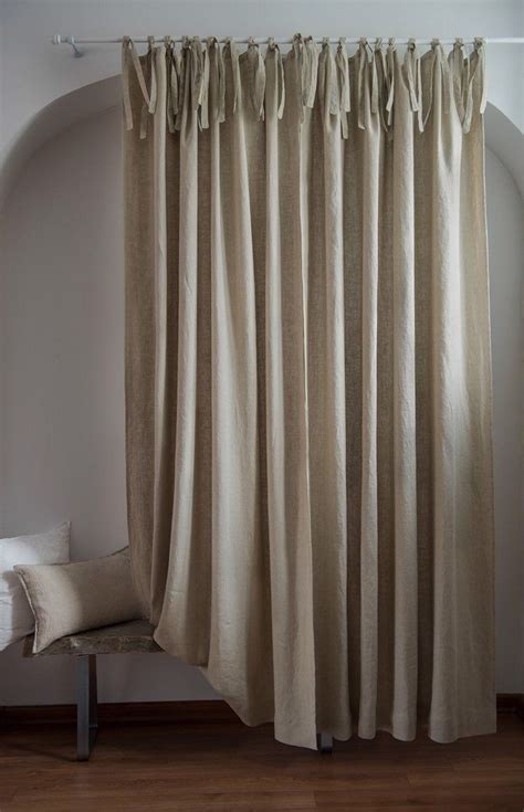 You need burlap, felt and a few craft supplies and then you can hang your little owl on his own tree branch. rustic linen tie top curtains in natural color, timeless ...