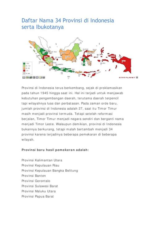 pdf daftar nama 34 provinsi di indonesia serta ibukotanya fileadapun daftar nama 34 provinsi