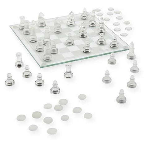 Pavilion Glass Chess And Checkers Set Samko And Miko Toy Warehouse