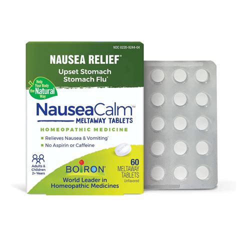 Boiron Nauseacalm Natural Relief For Upset Stomach Nausea And