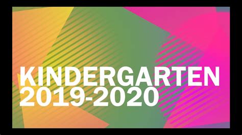 Kindergarten 2020 Youtube